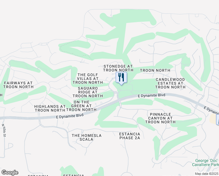 map of restaurants, bars, coffee shops, grocery stores, and more near 15814 North White Feather Lane in Scottsdale