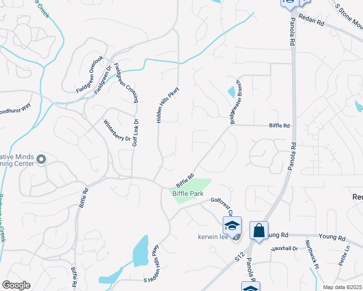 map of restaurants, bars, coffee shops, grocery stores, and more near 5251 Greenpoint Drive in Stone Mountain
