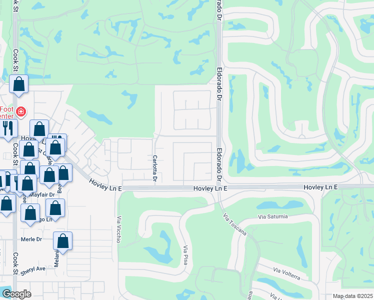 map of restaurants, bars, coffee shops, grocery stores, and more near 75840 Sarazen Way in Palm Desert
