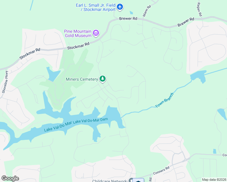 map of restaurants, bars, coffee shops, grocery stores, and more near 1001 Southwood Drive in Villa Rica