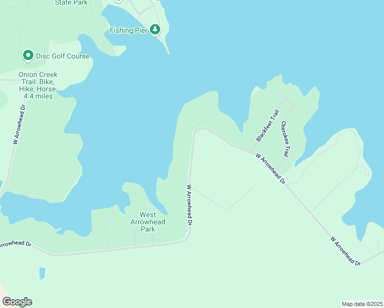 map of restaurants, bars, coffee shops, grocery stores, and more near West Arrowhead Drive in Wichita Falls