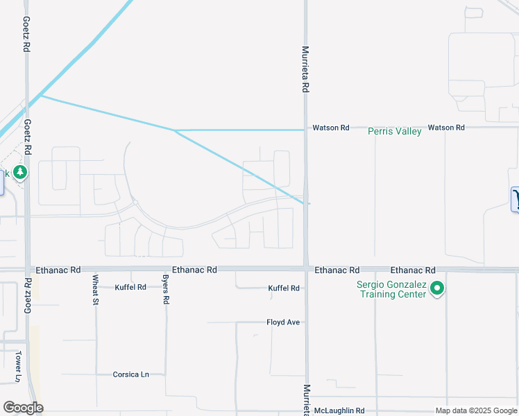 map of restaurants, bars, coffee shops, grocery stores, and more near 582 Clarence Muse Loop in Perris