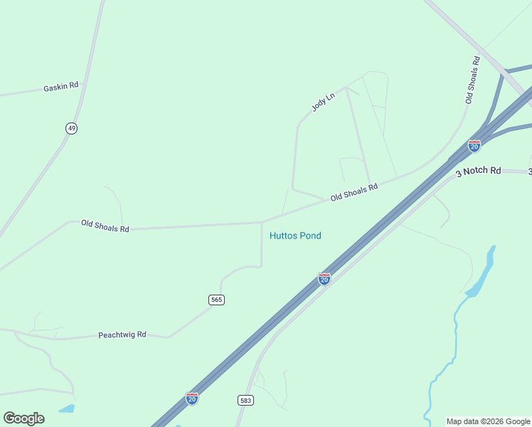 map of restaurants, bars, coffee shops, grocery stores, and more near 1689 Old Shoals Road in Monetta