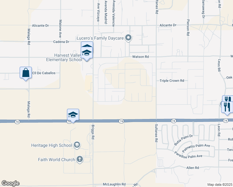 map of restaurants, bars, coffee shops, grocery stores, and more near 25857 Oak Springs Court in Homeland