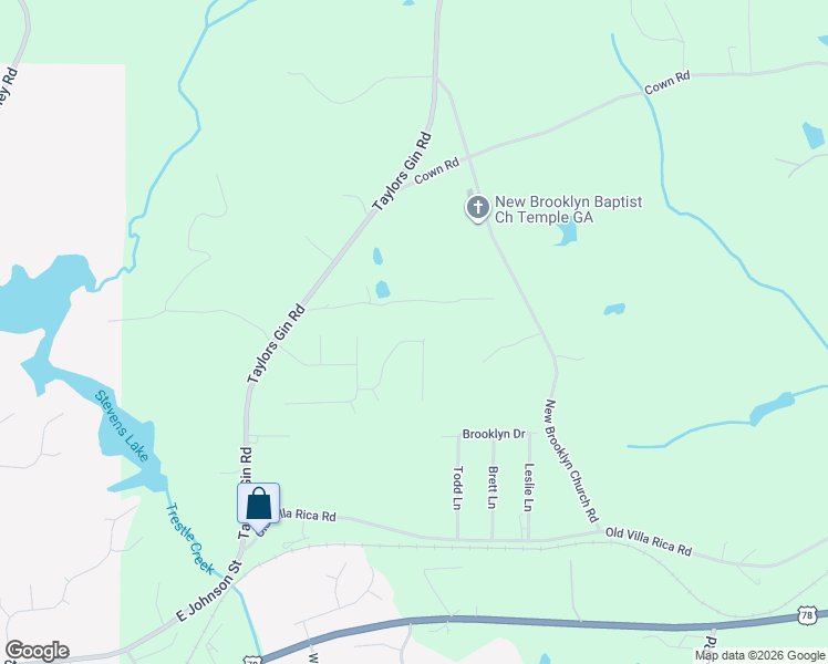 map of restaurants, bars, coffee shops, grocery stores, and more near 526 Willow Creek Drive in Temple