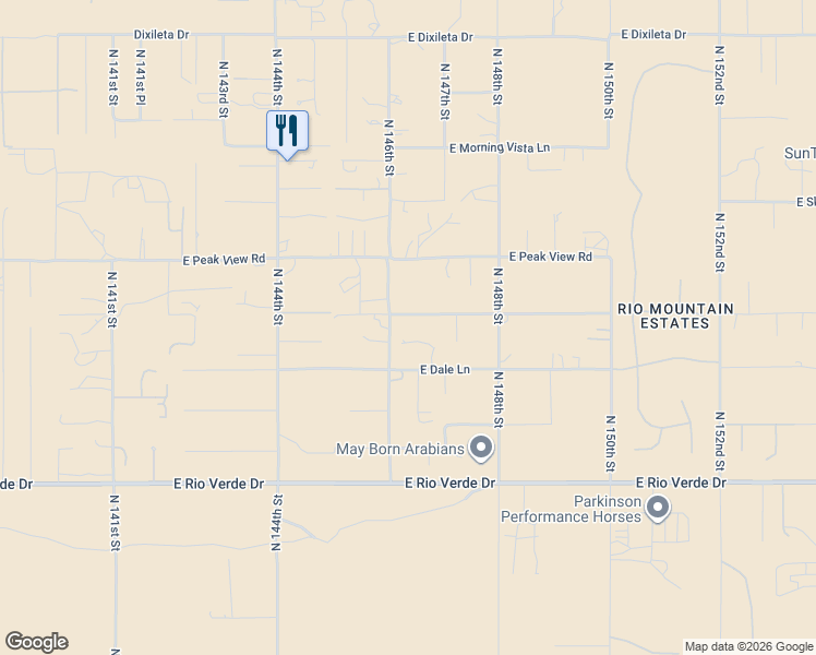 map of restaurants, bars, coffee shops, grocery stores, and more near 28807 North 146th Street in Scottsdale