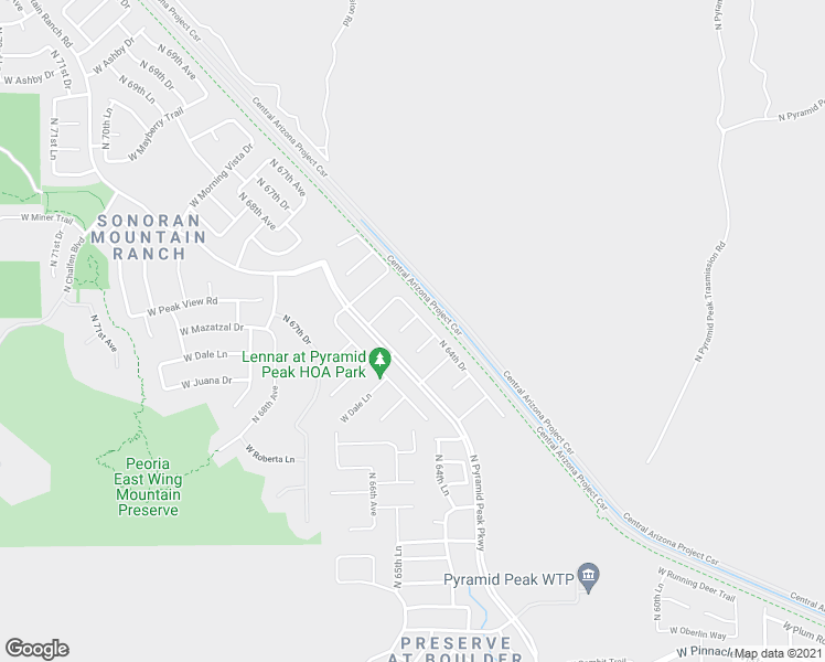 map of restaurants, bars, coffee shops, grocery stores, and more near 6414 Roy Rogers Road in Phoenix