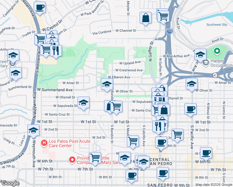 map of restaurants, bars, coffee shops, grocery stores, and more near 459 North Bandini Street in Los Angeles