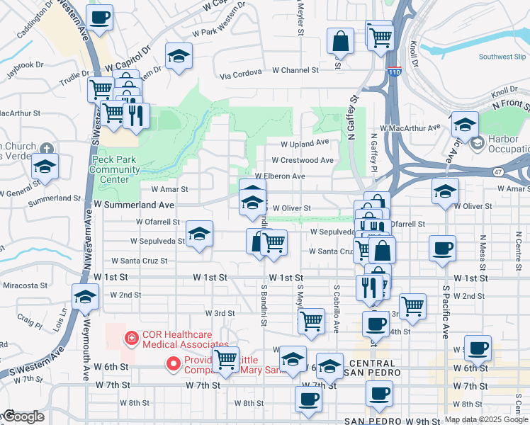 map of restaurants, bars, coffee shops, grocery stores, and more near 459 North Bandini Street in Los Angeles