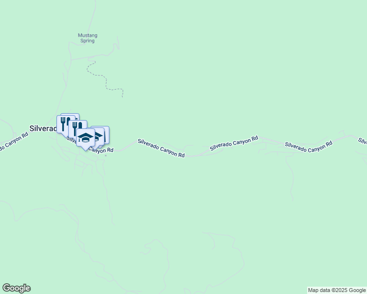 map of restaurants, bars, coffee shops, grocery stores, and more near 28761 Sycamore Drive in Silverado