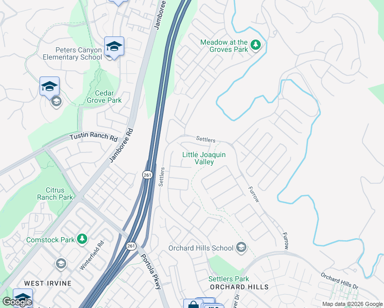 map of restaurants, bars, coffee shops, grocery stores, and more near Long Fence in Irvine