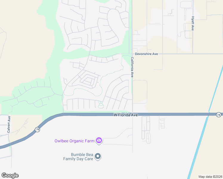 map of restaurants, bars, coffee shops, grocery stores, and more near 200 La Amistad Way in Hemet