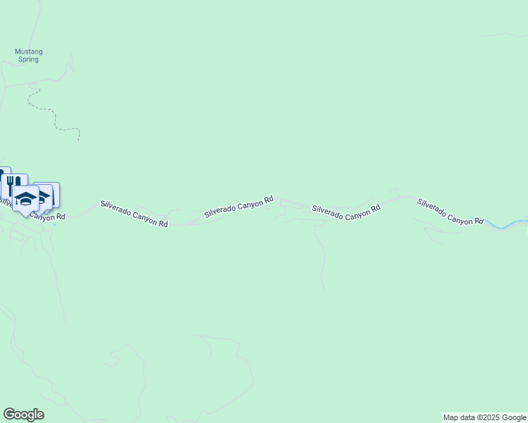 map of restaurants, bars, coffee shops, grocery stores, and more near 29120 Shadybrook Drive in Silverado