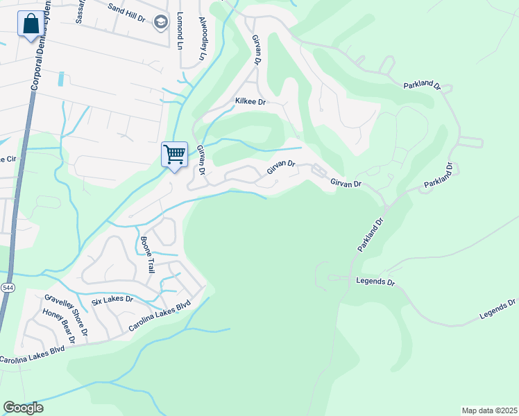 map of restaurants, bars, coffee shops, grocery stores, and more near 4489 Girvan Drive in Myrtle Beach