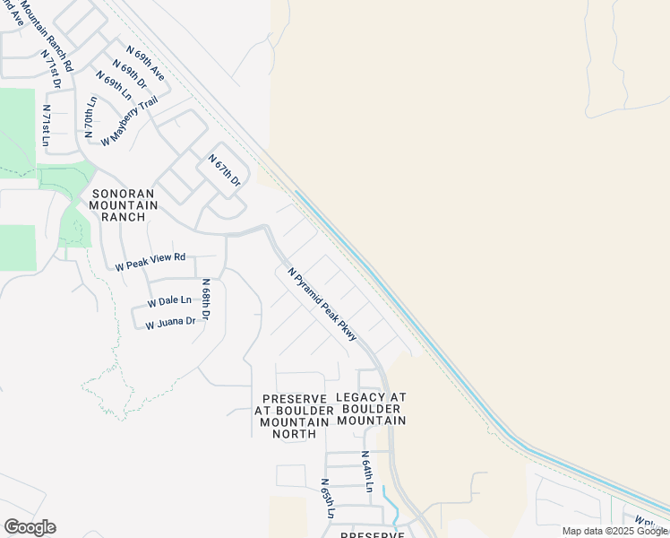 map of restaurants, bars, coffee shops, grocery stores, and more near 6414 Roy Rogers Road in Phoenix