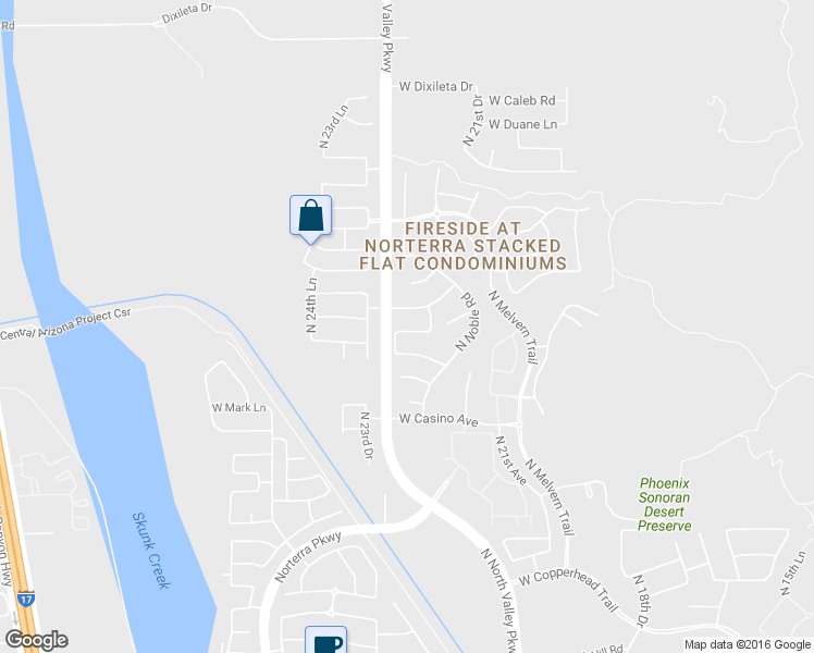 map of restaurants, bars, coffee shops, grocery stores, and more near 2246 West Roy Rogers Road in Phoenix