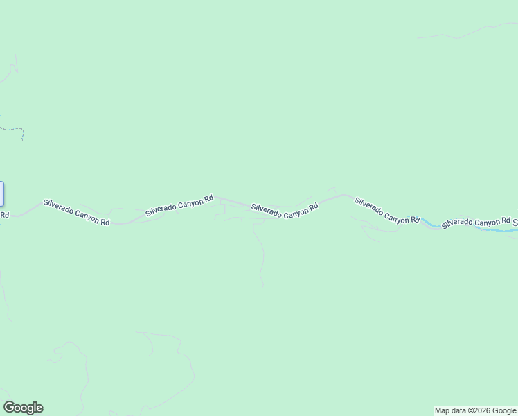 map of restaurants, bars, coffee shops, grocery stores, and more near Silverado Canyon Road in Silverado