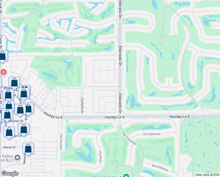 map of restaurants, bars, coffee shops, grocery stores, and more near 75940 Nelson Lane in Palm Desert