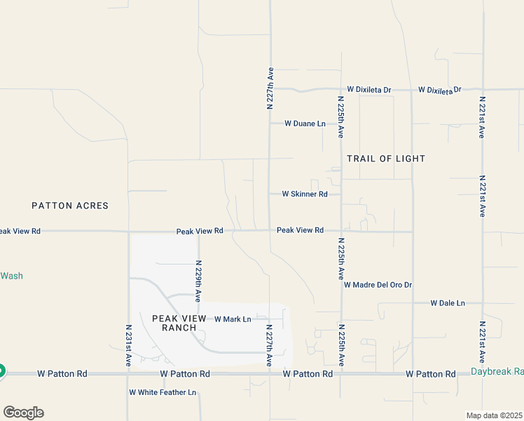 map of restaurants, bars, coffee shops, grocery stores, and more near 29109 North 227th Drive in Wittmann