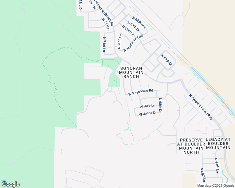 map of restaurants, bars, coffee shops, grocery stores, and more near 28995 North 71st Avenue in Peoria