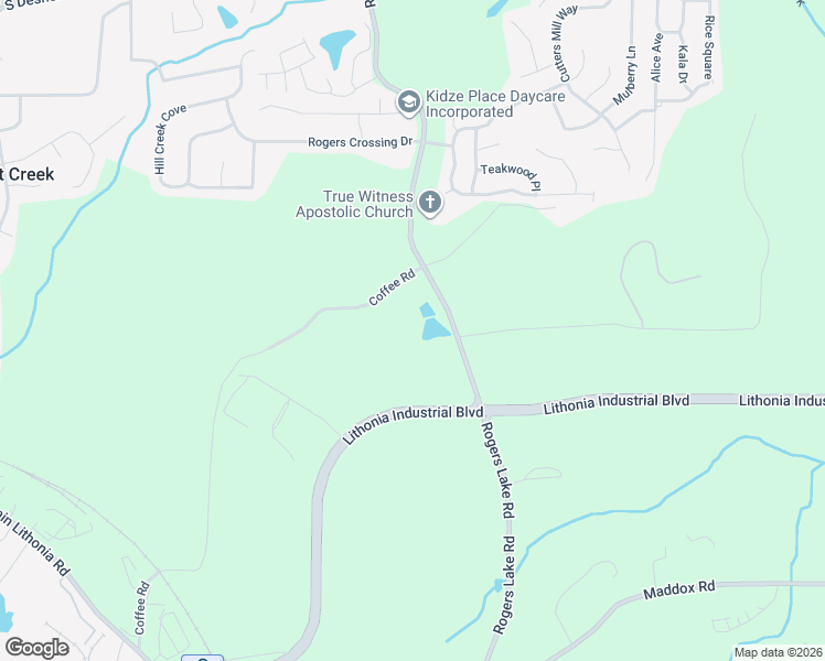 map of restaurants, bars, coffee shops, grocery stores, and more near 1535 Rogers Lake Road in Lithonia