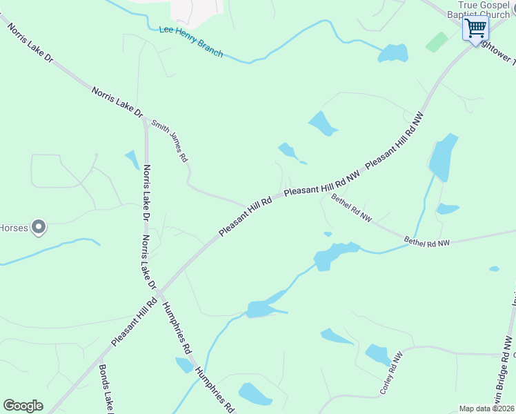 map of restaurants, bars, coffee shops, grocery stores, and more near 8919 Pleasant Hill Road in Lithonia