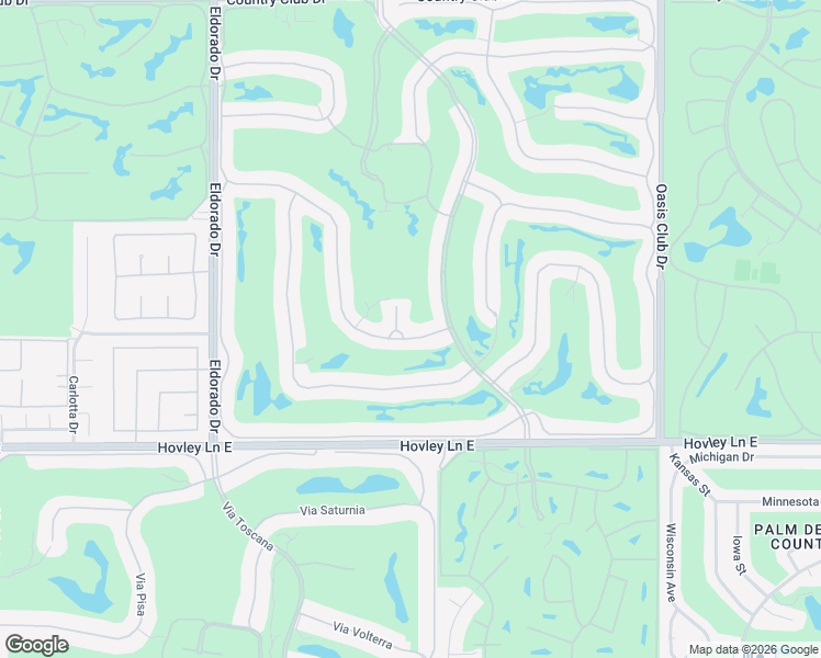 map of restaurants, bars, coffee shops, grocery stores, and more near 780 Dove Run Circle in Palm Desert