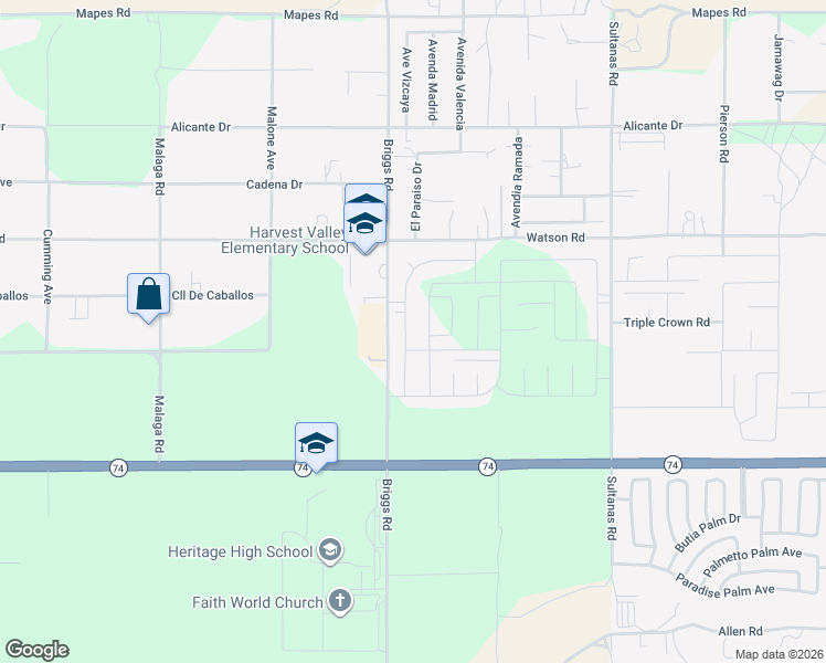 map of restaurants, bars, coffee shops, grocery stores, and more near 25660 Sedona Lane in Homeland