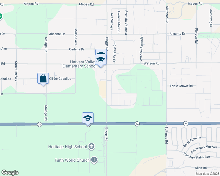 map of restaurants, bars, coffee shops, grocery stores, and more near 25647 Sedona Lane in Homeland