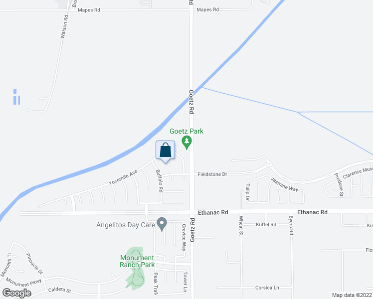 map of restaurants, bars, coffee shops, grocery stores, and more near 3020 Goetz Road in Perris