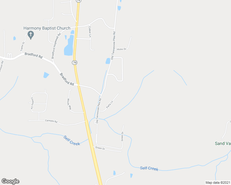 map of restaurants, bars, coffee shops, grocery stores, and more near 4344 Patty Lane in Pinson
