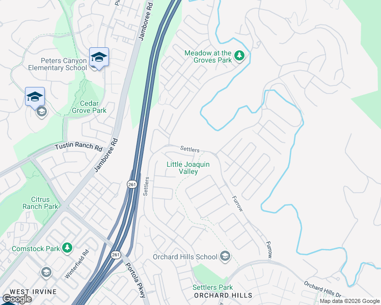 map of restaurants, bars, coffee shops, grocery stores, and more near 106 Bridle Path in Irvine
