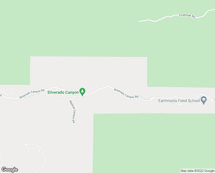 map of restaurants, bars, coffee shops, grocery stores, and more near Silverado Canyon Road in Silverado