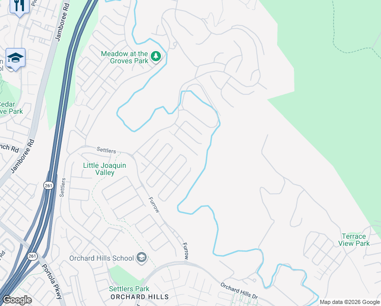 map of restaurants, bars, coffee shops, grocery stores, and more near 108 Salt Spring in Irvine