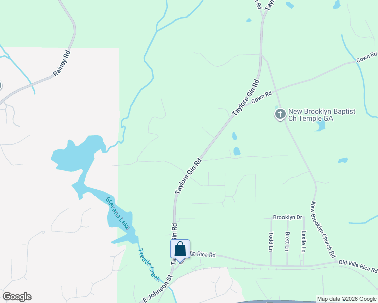 map of restaurants, bars, coffee shops, grocery stores, and more near 300 Taylors Gin Road in Temple