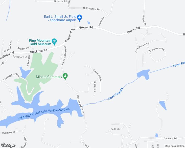 map of restaurants, bars, coffee shops, grocery stores, and more near 3009 Golf Creek in Villa Rica