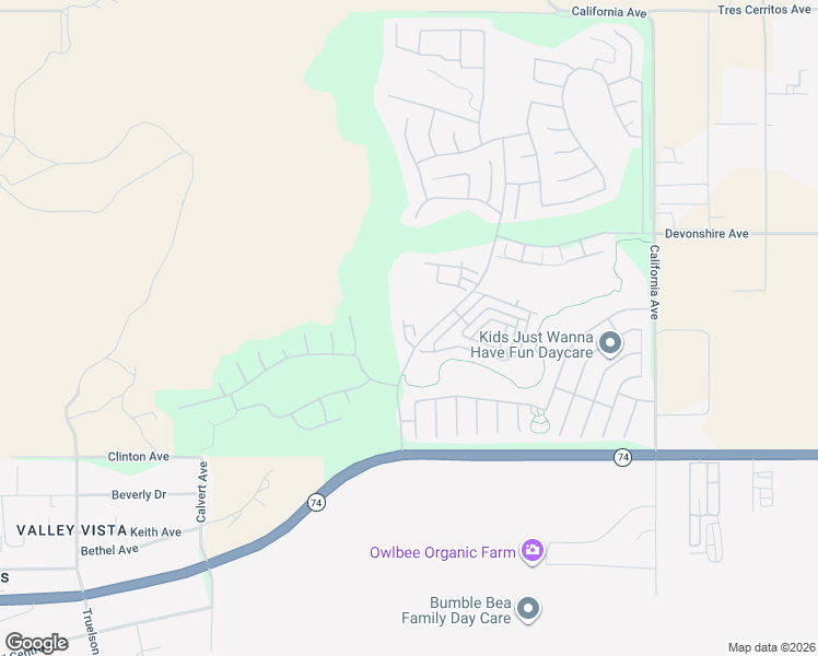 map of restaurants, bars, coffee shops, grocery stores, and more near 230 Eagle Lane in Hemet