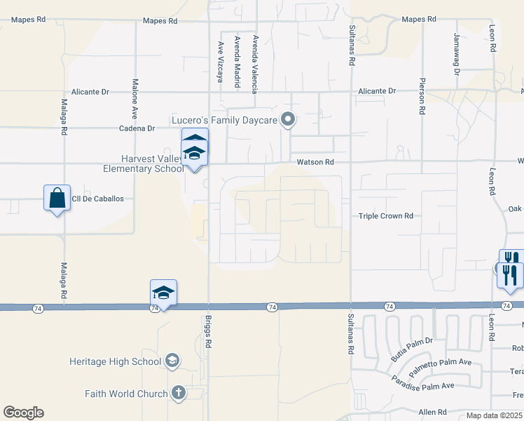 map of restaurants, bars, coffee shops, grocery stores, and more near 25569 Cellars Ranch Road in Homeland