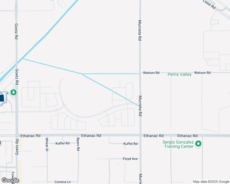map of restaurants, bars, coffee shops, grocery stores, and more near 406 Calla Lily Court in Perris