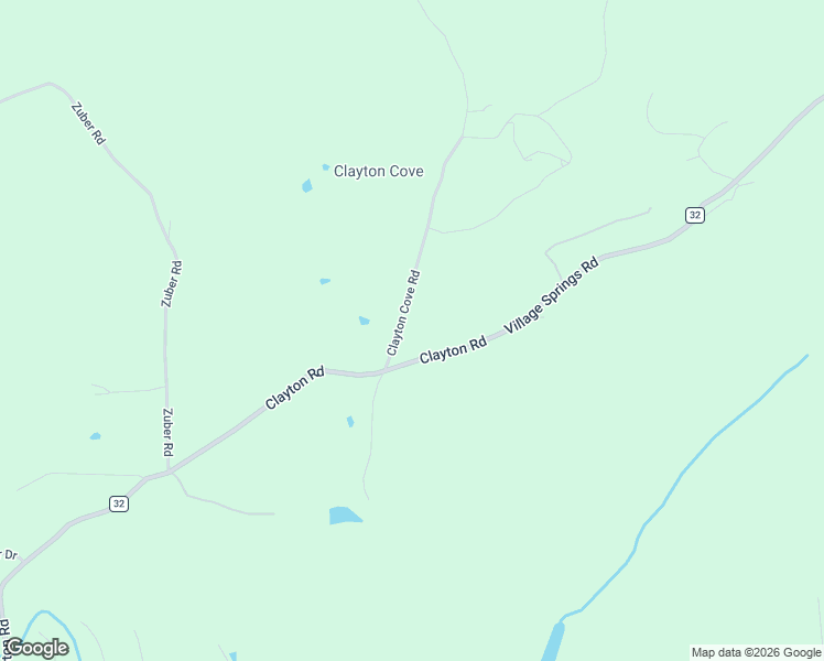 map of restaurants, bars, coffee shops, grocery stores, and more near 8455 Clayton Cove Road in Springville