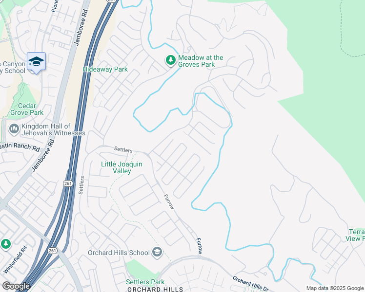 map of restaurants, bars, coffee shops, grocery stores, and more near in Irvine