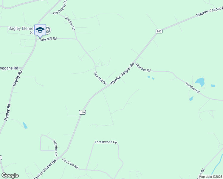 map of restaurants, bars, coffee shops, grocery stores, and more near 4770 Warrior Jasper Road in Dora