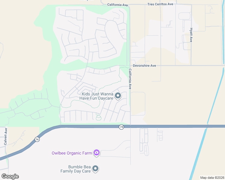 map of restaurants, bars, coffee shops, grocery stores, and more near 225 Caldera Lane in Hemet