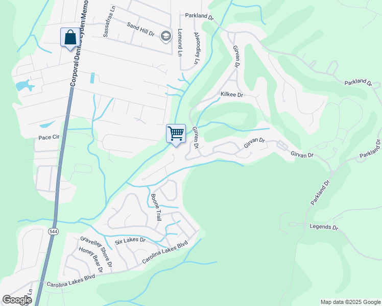 map of restaurants, bars, coffee shops, grocery stores, and more near 5361 ABBEY PARK LOOP in Myrtle Beach