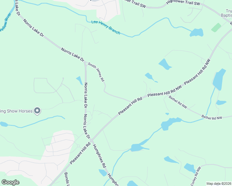 map of restaurants, bars, coffee shops, grocery stores, and more near 8732 Smith James Road in Snellville