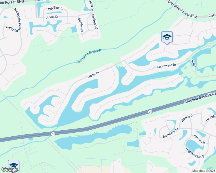 map of restaurants, bars, coffee shops, grocery stores, and more near 9446 Carrington Drive in Myrtle Beach