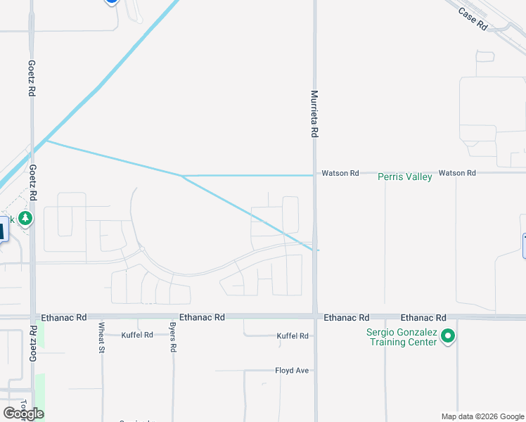 map of restaurants, bars, coffee shops, grocery stores, and more near 405 Blue Star Lane in Perris
