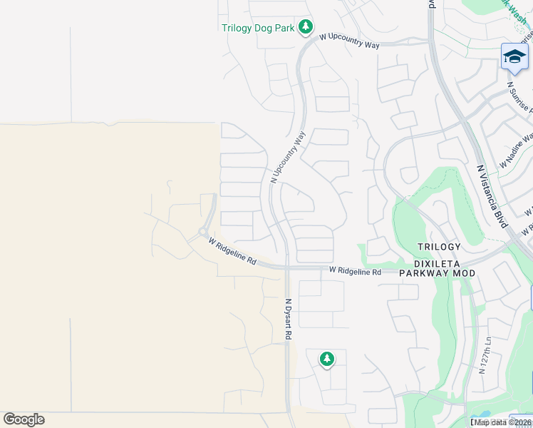map of restaurants, bars, coffee shops, grocery stores, and more near 29283 North Sorrento Drive in Peoria