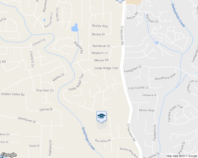 map of restaurants, bars, coffee shops, grocery stores, and more near 1490 Cedar Ridge Way in Stone Mountain