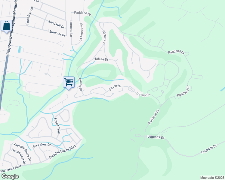 map of restaurants, bars, coffee shops, grocery stores, and more near 4496 Girvan Drive in Myrtle Beach